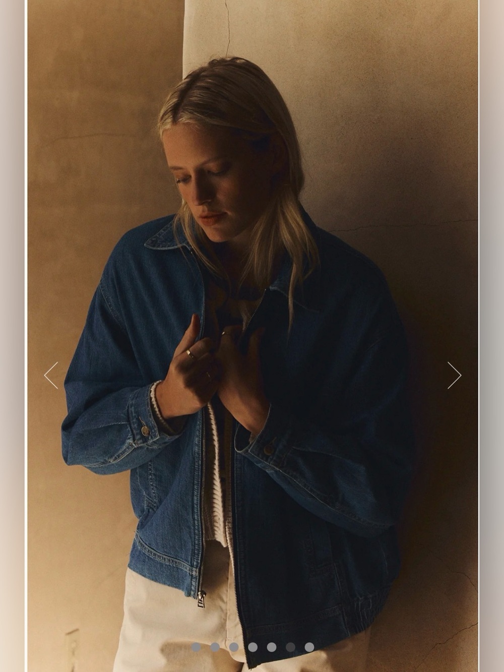 NWOT Velvet by Graham and Spencer Porter Denim Zip-Up Jacket size M